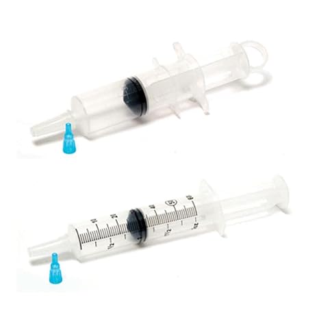 Pro Advantage NDC P250615 Catheter Tip Piston Irrigation Syringe, Non-Sterile, Thumb Control Ring, Small Tip Adapter, 60cc Capacity (Pack of 30)