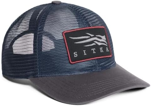 SITKA Icon Mesh Mid Pro Trucker Hat - Adjustable Outdoor Snap Back Hat for Men