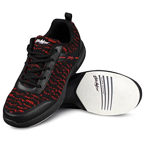 KR Strikeforce Flyer Mesh Lite Mens Athletic Bowling Shoe with a #8 Slide Pad on Both Shoes for Right or Left Handed Bowlers