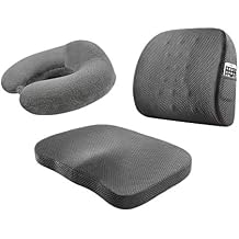 Memory Foam Seat/Chair Cushion for Relieves Back, Sciatica Pain,Tailbone Pain,Coccyx, Degenerating Disc, Prostate Cushion, Hip Shaping,Multifunction Comfortable Breathable Non-Slip Cushion