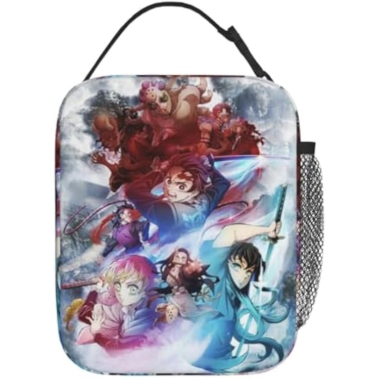 Anime Lunch Box Cartoon Lunch Bag For Men Women Reusable Insulated Lunch Tote For Office Picnic Hiking Mi19