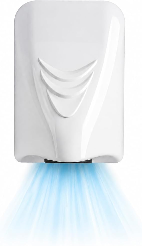 Hand Dryer, 600W Power, Compact Size, IPX1 Waterproof & Overheat Protection