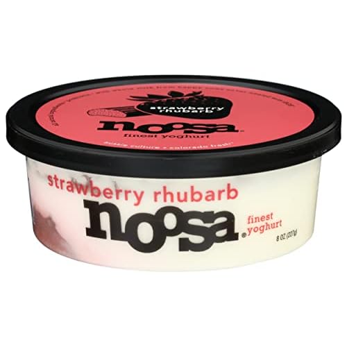 Noosa Strawberry Rhubarb Yoghurt, 8 OZ