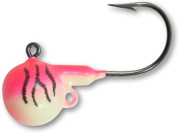 Northland Tackle Fire-Ball Jig - 1/4Oz - 4/Card - Uv Pink Tiger