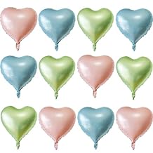 Pink Heart Shaped balloons Pack of 12,18 Inch Love Valentine Balloons Heart Romantic Balloons For Valentines Day Propose Marriage Wedding Bridal Shower Engagement Party Decorations