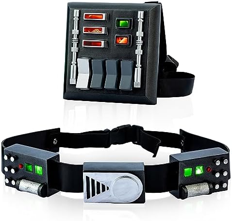 EP.4 Black Lord Chest Plate Box and Belt Buckle with Lights Costume Props for Men, 3D Model New Version