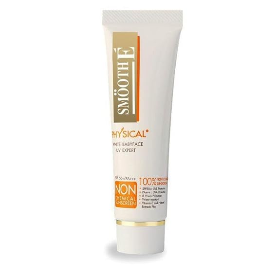 Smooth E Physical Sun Screen SPF 52 White - 15 Grams