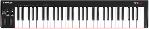 Nektar SE61 - USB MIDI Controller Keyboard with Nektar DAW Integration, Black | Black
