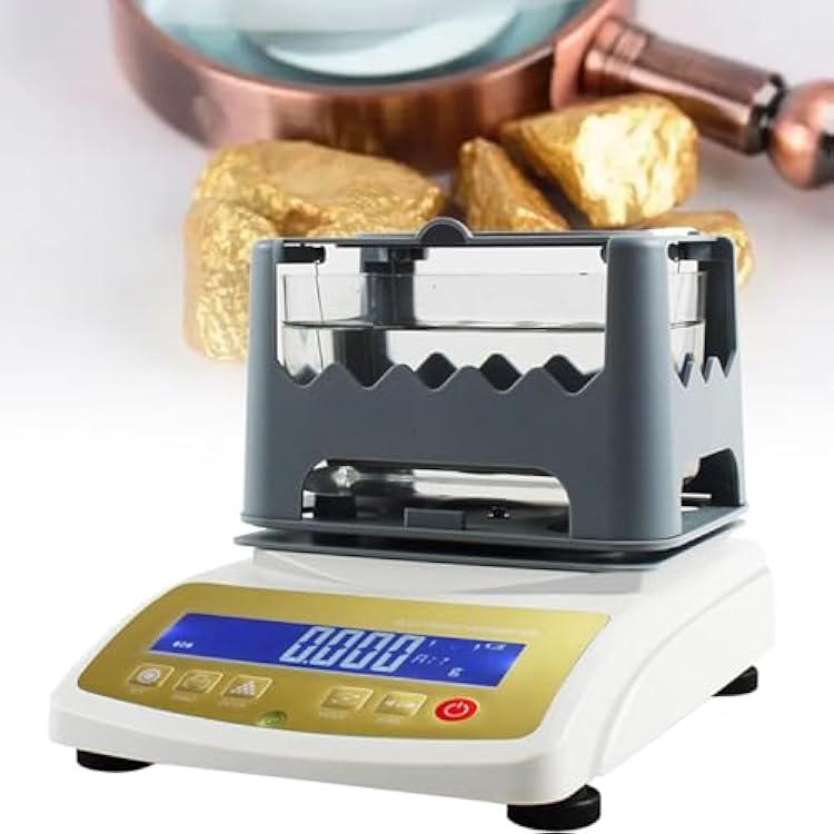 Gold Purity Analyzer, Digital Electronic Gold Purity Tester, Gold Purity Content Detector, Gold Density Meter, Purity Density Meter, Precious Metal Authenticity Detector,120K