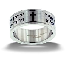 FORGIVEN JEWELRY Aaronic Blessing Stainless Steel Ring