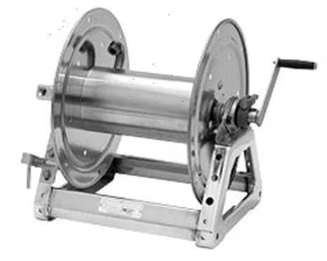 Hannay Reels Series 1500 Live Hose Reel, 3/8" x 275' Hose Capacity, Max 3000 psi, Crank Rewind