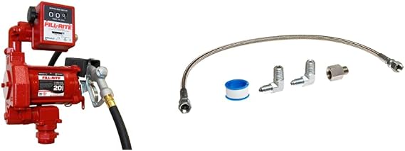 Fill-Rite FR701V 115V 20 GPM Fuel Transfer Pump & Biodiesel up to B20 & KIT700AS Kit, Anti Siphon Tube 700 & 300 Series
