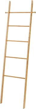 WENKO Toallero p apoyar en pared Bahari, bambo, Bamboo, Brown, One Size