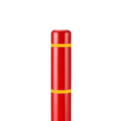 BollardGard 4 x 52 Bollard Cover - Innoplast Red Yellow Tape