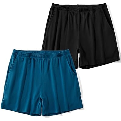 AIMPACT Mens Lounge Shorts Breathable Soft 4 Inch Lightweight Simple Active Shorts Sleep Bottoms