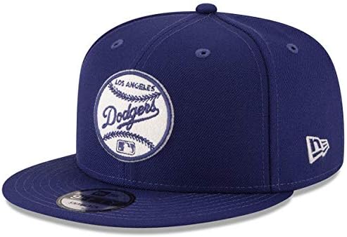New Era Los Angeles Dodgers Adjustable 9Fifty MLB Straight Brim Baseball Cap 950 One Size, Blue Vintage