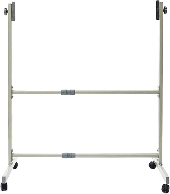 Mobile whiteboard Mobile Stand ， Adjustable Tilt Angle and Height， with Locked Casters Metal Rolling Stand ， Fits Sizes 80x120cm -100x150cm