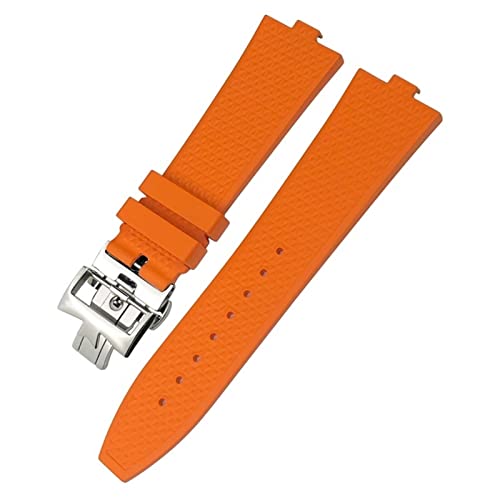 24mm7mm Fluoro Rubber Quick Release Watchband Fit For Vacheron Constantin 5500V 4500V 7900 Black Blue Watch Men Waterproof Strap