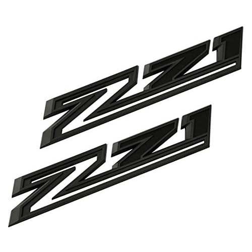 2pcs New Z71 Emblems Replacement for 2019-2021 Silverado 1500 2500 3500 Decal Badge 84632695 Nameplate OEM Matte Black