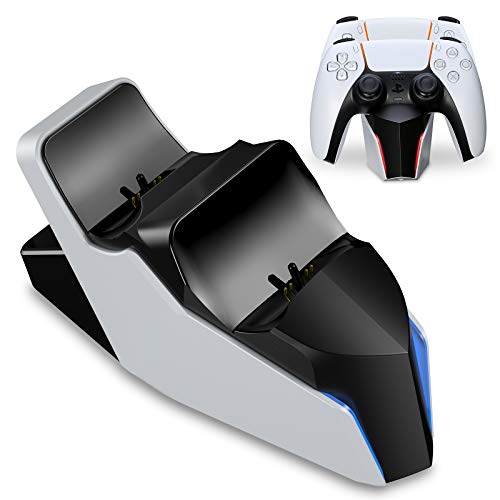 PS5 Charging Station, Dual USB PS5 Controller Charger for Two Dualsense PS5 Controllers