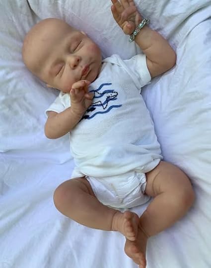 Reborn Baby Dolls 19 Inch Realistic Newborn Baby Soft Vinyl Cloth Body Lifelike Preemie Baby Dolls for Kids Age 3+