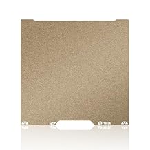 3D Printer Platform 355346mm Flexible Build Plate for H2D/H2S: Double Sided Texture PEI Gold Powder Coated Removable Spring Steel Sheet - Strong Adhesion Easy Prints Releasse