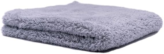 Ethos Plush 470 Microfiber Towels for Cars - Premium Car Detailing Towels - Edgeless Ultrasoft Micro Fiber Cloth for Car Wash, Interior & Exterior (1 - Speed Gray 470GSM)
