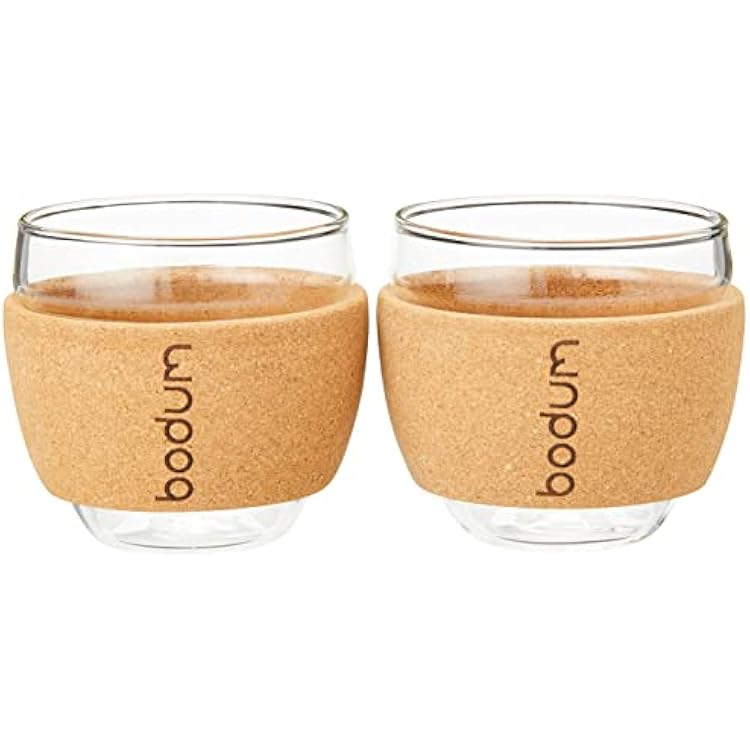 Bodum CORK 11165-109s, 10 ml, Transparent, Glass, 6.3 cm, Set of 2