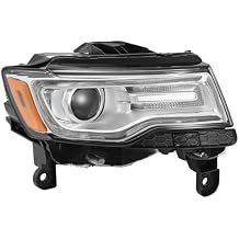HID Headlight Assembly for 2014-2021 Jeep Grand Cherokee (NON AFS, 16 Pins Models Only) Headlamps Replacement Passenger Side 68144702AL