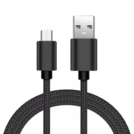 Braided USB Cable Charging Cord/Charger Power Lead Wire Compatible with Remington HC5355 Pro Power Hair Clipper/Black / (3m / 9.9ft)
