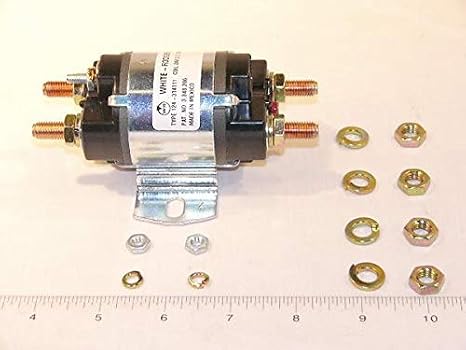 Solenoid w/ Continuous Duty, 24 VDC Isolated Coil, Normally Open, Contact Rating 100 Amps