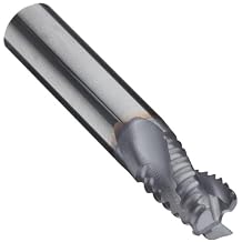 17004723 Carbide Square Nose End Mill, Inch, TiCN Finish, Roughing Cut, 30 Degree Helix, 3 Flutes, 4' Overall Length, 0.750' Cutting Diameter, 0.750' Shank Diameter