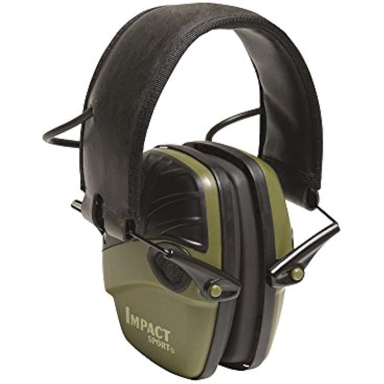 Howard Leight by Honeywell R-01526, Impact Sport Earmuffs, Olive Drab Green.