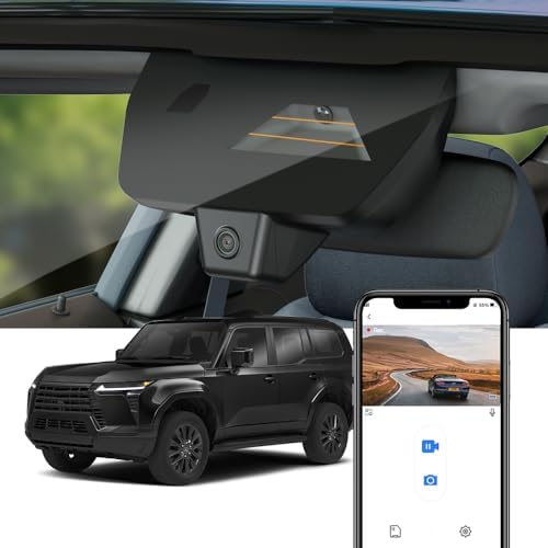 Fitcamx 4K Dash Cam Suitable for Lexus GX550 2024-2026 Premium Luxury Overtail 3rd GenJ250, Integrated OEM Look, 2160P UHD Video, WiFi & APP, Loop Recording, G-Sensor, Plug & Play, 64GB Card