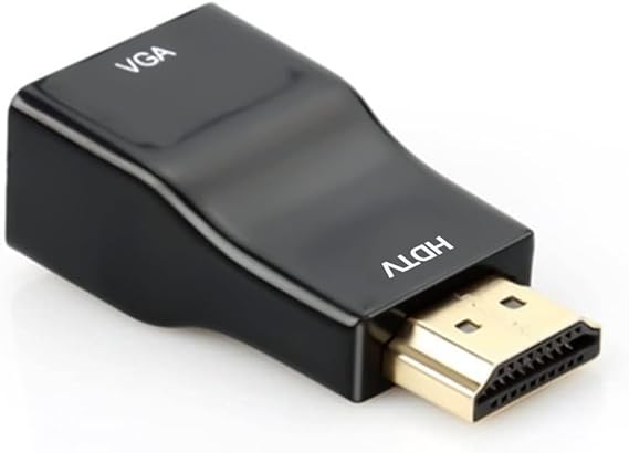 HDMI to VGA Adapter Converter, 1080P Male to Female Cord for Computer, Desktop, Laptop, PC, Monitor, Projector, HDTV, Chromebook, Raspberry Pi, Roku, Xbox and More