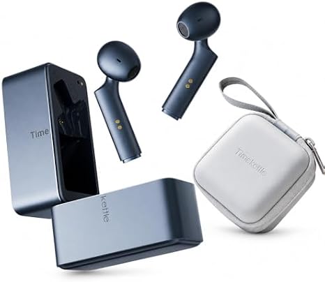 Timekettle W4 Translation Earbuds with Dedicated Protective Case Set, AI Translation Earphones, Bone Conduction Microphone, Simultaneous Translation, Supports 52 Languages/106 Accents, Supports