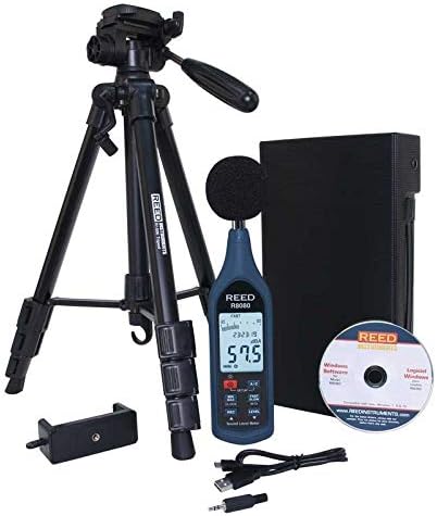 REED Instruments R8080-KIT2 Data Logging Sound Meter with Tripod Kit