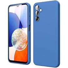 Galaxy A16 5G Case, Liquid Silicone Case with Microfiber Lining Thickening Shockproof Design Soft Gel Rubber Phone Case Cover for Samsung A16 5G (Blue)