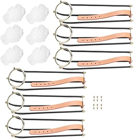 YOUTHINK 6pcs Billiards Table Rail Pockets, Stainless Steel Billiard Table Slide Track with Net Pockets Set for Firm Fixation Ideal for Home Billiards Table Setup