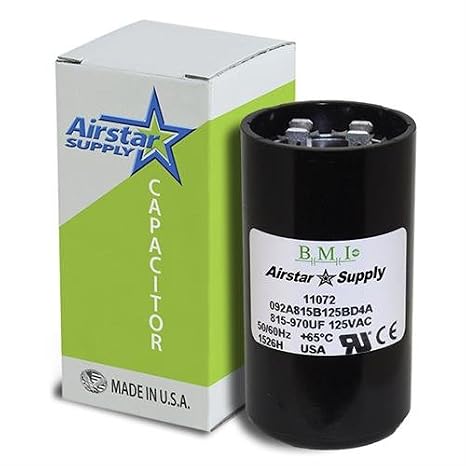 11072 - Mars OEM Replacement Motor Start Capacitor 110-125 Volt 815-970 MFD