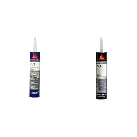 Sikaflex 291 10.1oz and Sikaflex-221 10.1oz Black Multi-Purpose Marine Grade Polyurethane Sealants and Adhesives