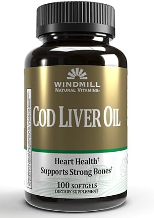 Windmill Cod Liver Oil Softgels, 100.0 Count