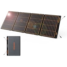 FlexSolar 240W Foldable Solar Panel Chargers Complete with Kickstand IP68 Waterproof ETFE Panels Power Outage Emergency Camping Home RV for Solar Generators Power Station