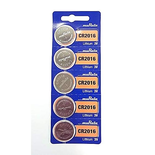 Murata CR2016 Battery DL2016 ECR2016 3V Lithium Coin Cell 5 Batteries