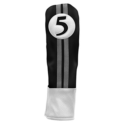PowerBilt Golf Special Edition Retro BlackCharcoal Headcover Series | Driver, Fairway, Hybrid, Mallet Putter