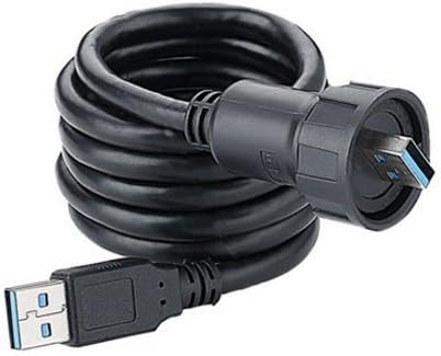 CNLINKO USB 3.0 Type A Connector, Male Plug with 40 inches Cable, Outdoor Waterproof IP67, Data + Power, Industrial Standard USB 3.0 Type A