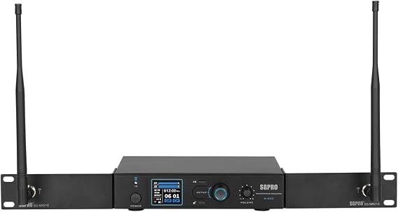SGPRO D-333 Saxophone Microphone Wireless and Audio Rack Mount Kit Bundle