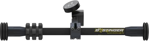 Bee Stinger B-Stinger MicroHex Counter Slide Stabilizer Dovetail Matte 10", Black