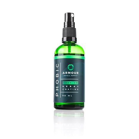 Armour Detail Supply - Phobic Spray Coating - User-Friendly Spray Ceramic Coating - Up to 2 Years of Durability; High Chemical & Damage Resistance - 90 ml