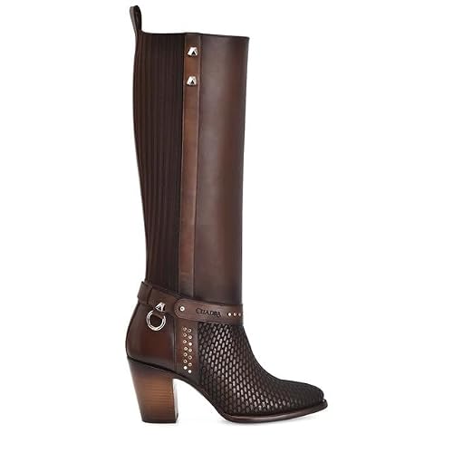 Cuadra Womens Tall Boot in Genuine Leather Brown 4V03RS